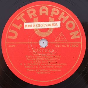 Jiřina Salačová & Máša Allanová - Sukýnka 1943 78 rpm Record Ultraphon B 14040